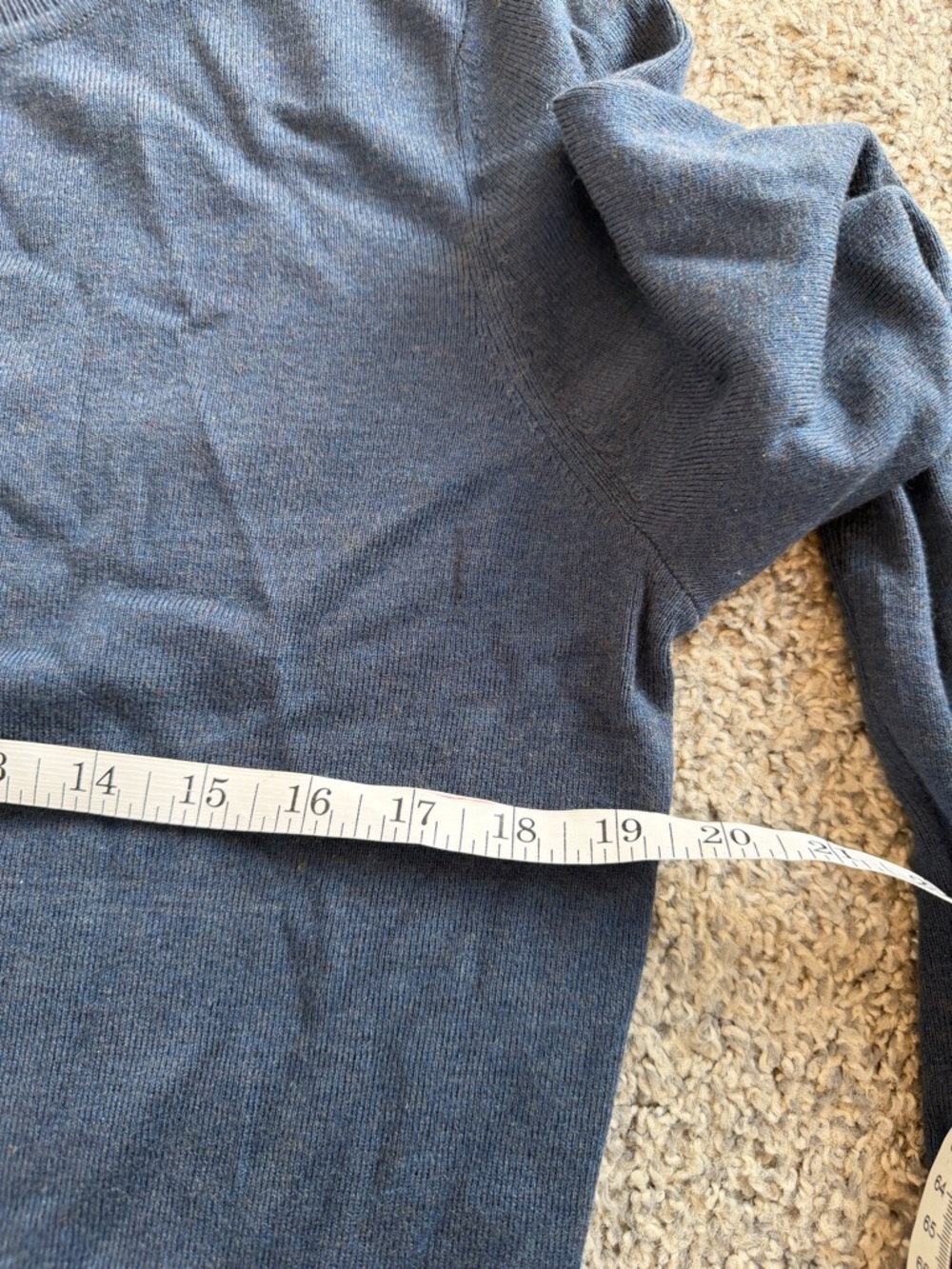 Classic Women's Crew Neck Sweater - Blue - Picture 12 of 16